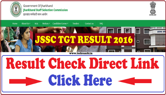 JSSC TGT Exam Result 2016 for Mathematics and Physics Check Here Now