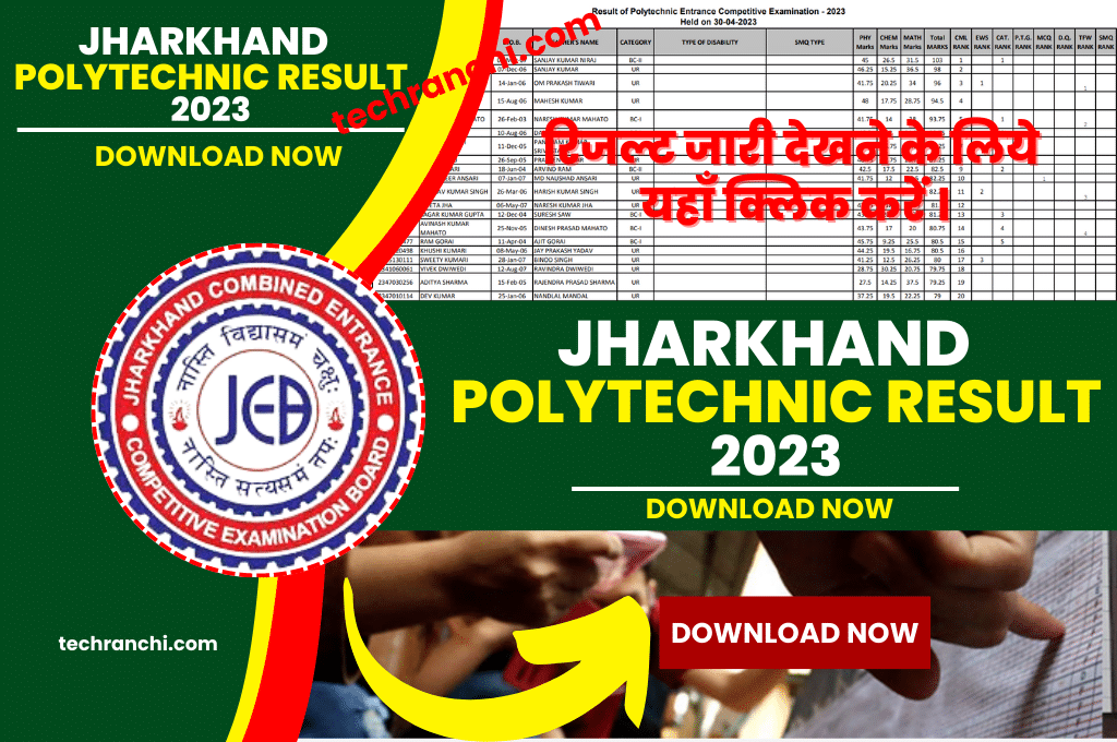 Jharkhand Polytechnic Result 2023