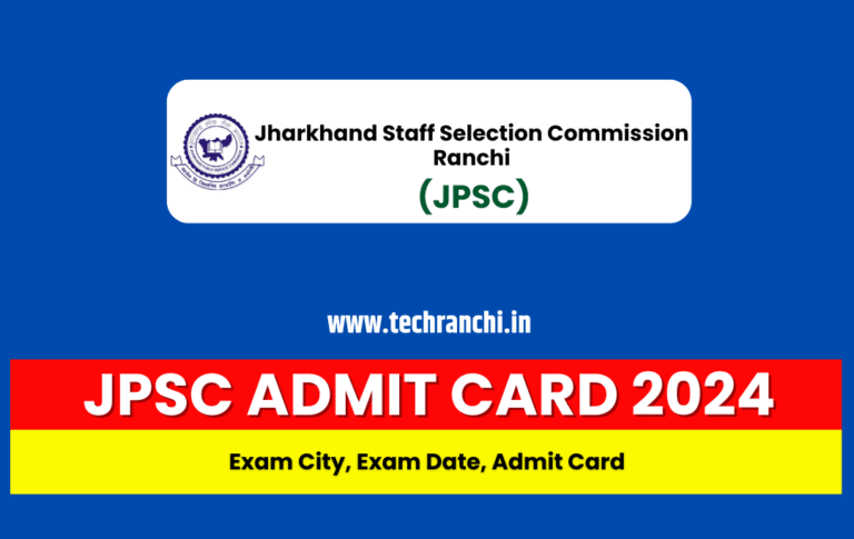 JPSC Admit Card 2024